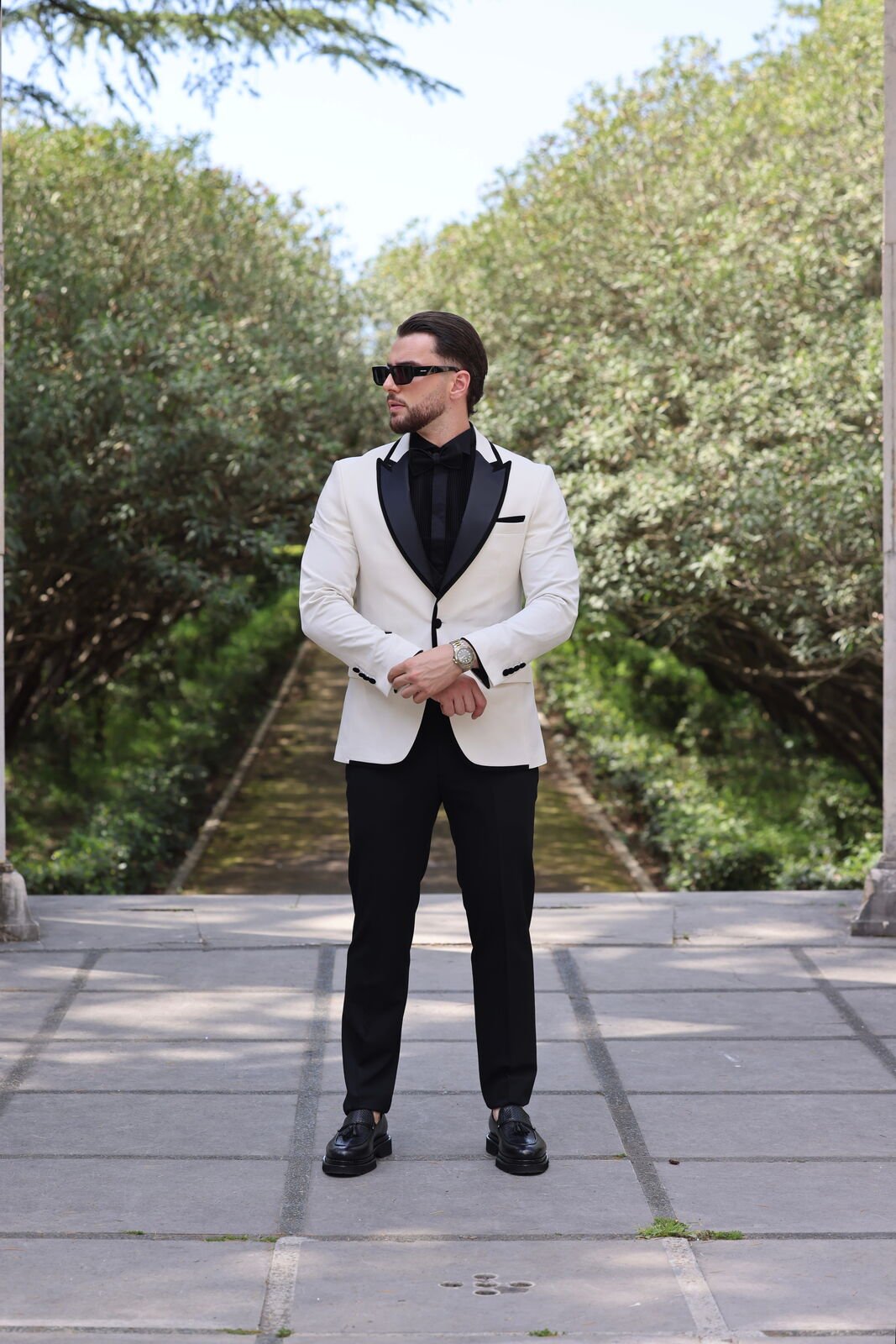 NOMME winter collection - elegant charcoal coat with silk lining